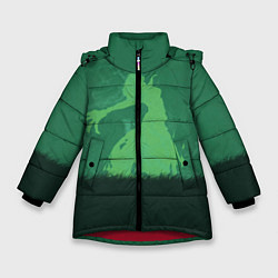 Куртка зимняя для девочки Death Prophet, цвет: 3D-красный