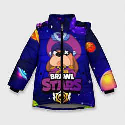 Куртка зимняя для девочки Brawl Stars - Генерал Гавс, цвет: 3D-светло-серый