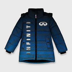 Куртка зимняя для девочки INFINITI, цвет: 3D-черный