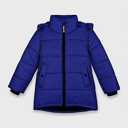 Куртка зимняя для девочки Синий, цвет: 3D-черный