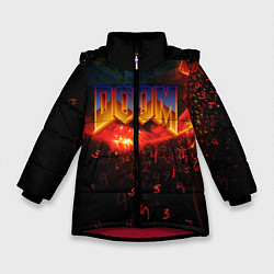 Куртка зимняя для девочки DOOM MARS, цвет: 3D-красный
