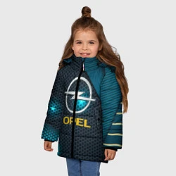 Куртка зимняя для девочки OPEL ОПЕЛЬ, цвет: 3D-черный — фото 2