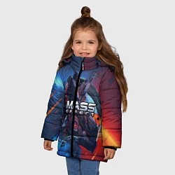 Куртка зимняя для девочки Mass EFFECT Legendary ed, цвет: 3D-черный — фото 2