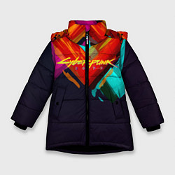 Зимняя куртка для девочки CYBERPUNK 2077 CITY