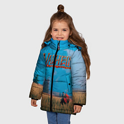 Куртка зимняя для девочки Valheim Вальхейм, цвет: 3D-черный — фото 2