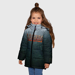 Куртка зимняя для девочки Valheim, цвет: 3D-черный — фото 2
