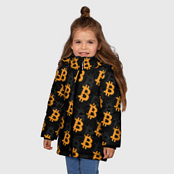 Куртка зимняя для девочки БИТКОИН BITCOIN, цвет: 3D-красный — фото 2