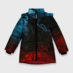 Куртка зимняя для девочки Огонь И Вода, цвет: 3D-красный