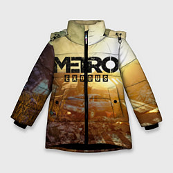 Куртка зимняя для девочки Metro Exodus цвета 3D-черный — фото 1