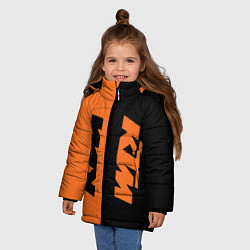 Куртка зимняя для девочки KTM КТМ Z, цвет: 3D-красный — фото 2