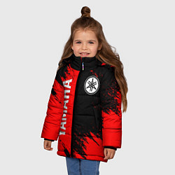 Куртка зимняя для девочки YAMAHA ЯМАХА, цвет: 3D-черный — фото 2