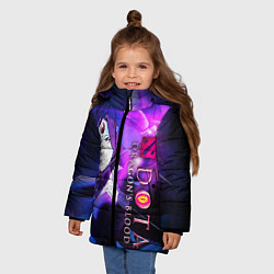 Куртка зимняя для девочки DOTA: Кровь дракона, цвет: 3D-черный — фото 2