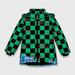 Куртка зимняя для девочки ТАНДЖИРО ФОРМА, цвет: 3D-черный