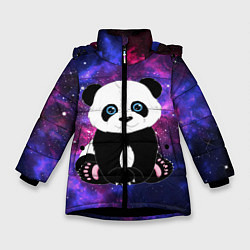 Куртка зимняя для девочки Space Panda, цвет: 3D-черный