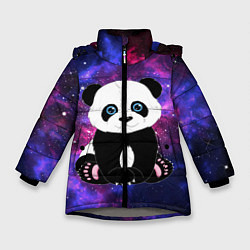 Куртка зимняя для девочки Space Panda, цвет: 3D-светло-серый