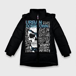 Куртка зимняя для девочки URBAN Downtown, цвет: 3D-черный