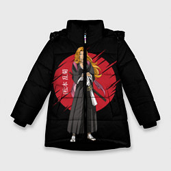 Куртка зимняя для девочки BLEACH - Rangiku Matsumoto, цвет: 3D-черный