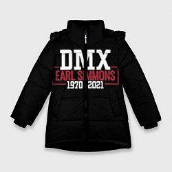 Куртка зимняя для девочки Earl Simmons 1970-2021 DMX, цвет: 3D-черный
