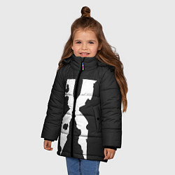 Куртка зимняя для девочки The X, цвет: 3D-черный — фото 2