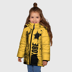 Куртка зимняя для девочки Kobe, цвет: 3D-черный — фото 2