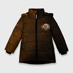 Куртка зимняя для девочки Путь изгнанника Path of Exile спина Z, цвет: 3D-черный