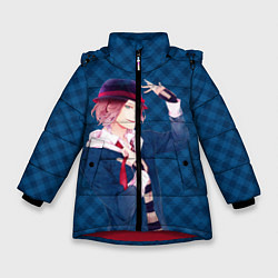 Куртка зимняя для девочки Чуя Накахара, цвет: 3D-красный