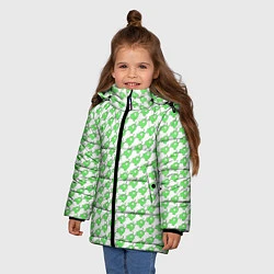 Куртка зимняя для девочки Мозговые слизни, цвет: 3D-светло-серый — фото 2