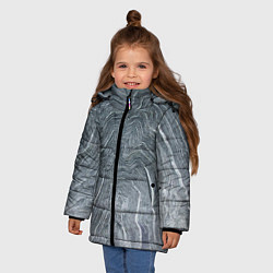 Куртка зимняя для девочки Negative Waves, цвет: 3D-черный — фото 2