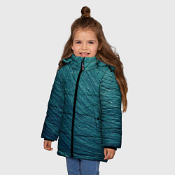Куртка зимняя для девочки Endless Sea, цвет: 3D-черный — фото 2