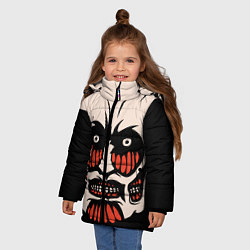 Куртка зимняя для девочки КОЛОССАЛЬНЫЙ ТИТАН, цвет: 3D-черный — фото 2