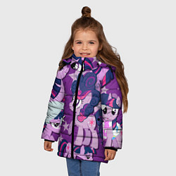 Куртка зимняя для девочки Twilight Sparkle, цвет: 3D-красный — фото 2