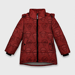 Куртка зимняя для девочки Isaacs pattern, цвет: 3D-светло-серый