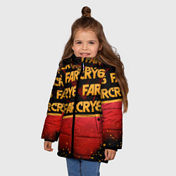 Куртка зимняя для девочки Far Cry 6, цвет: 3D-черный — фото 2