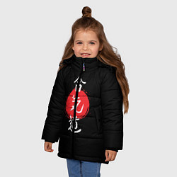 Куртка зимняя для девочки Айкидо, цвет: 3D-черный — фото 2