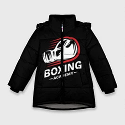 Куртка зимняя для девочки Бокс, цвет: 3D-светло-серый
