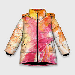 Куртка зимняя для девочки Яркая Bright colors Z, цвет: 3D-черный