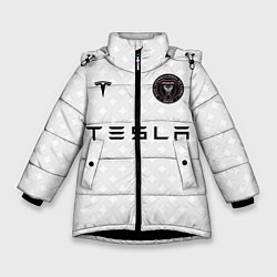 Куртка зимняя для девочки INTER MIAMI FC TESLA KIT, цвет: 3D-черный