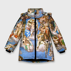 Зимняя куртка для девочки Микеланджело страшный суд