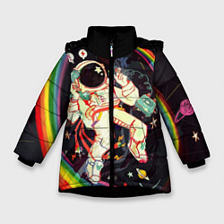 Зимняя куртка для девочки Космонавт