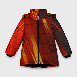 Куртка зимняя для девочки Red sport style, цвет: 3D-черный