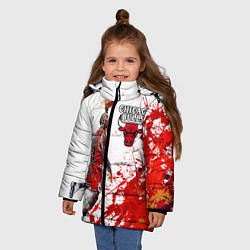 Куртка зимняя для девочки CHICAGO BULLS 9, цвет: 3D-черный — фото 2
