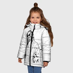Куртка зимняя для девочки Большой Лебовски Big Lebowski, цвет: 3D-черный — фото 2