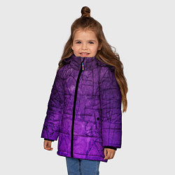 Куртка зимняя для девочки Египет 3D, цвет: 3D-черный — фото 2