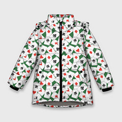 Куртка зимняя для девочки Тузы, цвет: 3D-светло-серый
