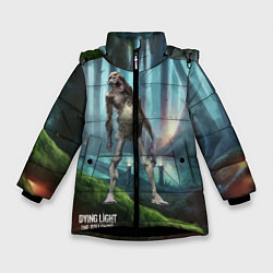 Куртка зимняя для девочки Dying light Ходячий, цвет: 3D-черный