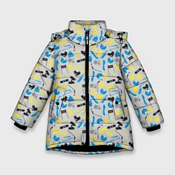 Куртка зимняя для девочки WINTER SPORTS, цвет: 3D-черный