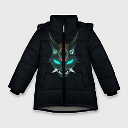 Куртка зимняя для девочки Genshin Impact - Xiao, цвет: 3D-светло-серый