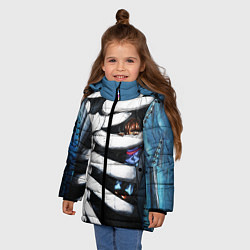Куртка зимняя для девочки SANS AND FRISK, цвет: 3D-черный — фото 2
