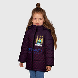 Куртка зимняя для девочки Мансити, цвет: 3D-черный — фото 2