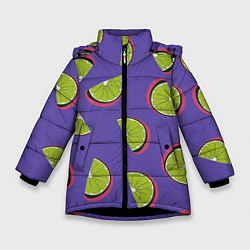 Куртка зимняя для девочки Лаймы, цвет: 3D-черный